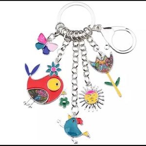 ‼️2for$20‼️Colorful Bird Design Keychain